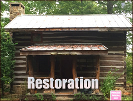 Historic Log Cabin Restoration  Talbot County, Georgia